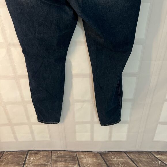 Torrid Blue 3 Buttons Waist Whisker Faded Cotton Blend Skinny Jeans Size 16R - Picture 6 of 9